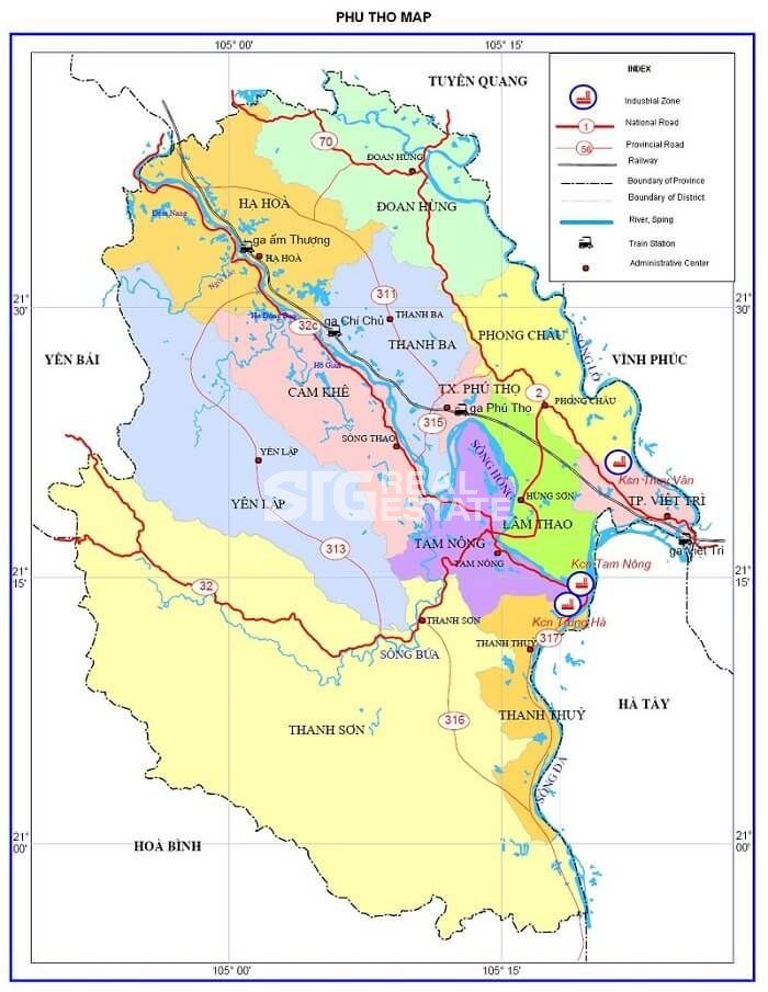 Bản đồ quy hoạch tỉnh Phú Thọ 3
